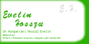 evelin hosszu business card
